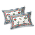 Mahanadi 310 TC Cotton Bed Sheet with 2 Pillow Covers - Printed - Clover Home Furnishings