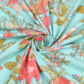 Mahanadi 310 TC Cotton Bed Sheet with 2 Pillow Covers - Printed - Clover Home Furnishings