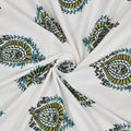 Mahanadi 310 TC Cotton Bed Sheet with 2 Pillow Covers - Printed - Clover Home Furnishings