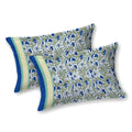 Mahanadi 310 TC Cotton Bed Sheet with 2 Pillow Covers - Printed - Clover Home Furnishings
