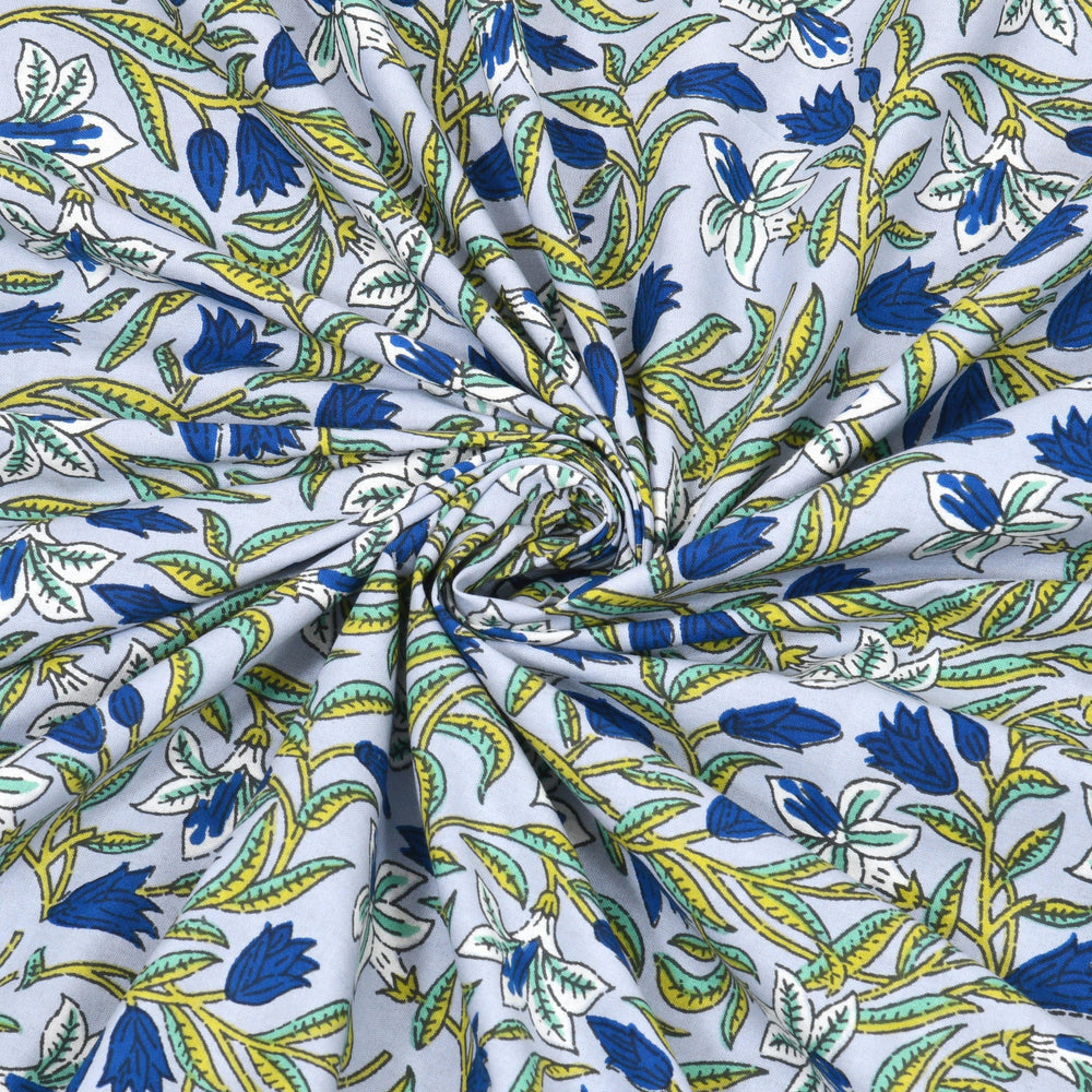 Mahanadi 310 TC Cotton Bed Sheet with 2 Pillow Covers - Printed - Clover Home Furnishings