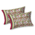 Mahanadi 310 TC Cotton Bed Sheet with 2 Pillow Covers - Printed - Clover Home Furnishings