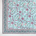 Mahanadi 310 TC Cotton Bed Sheet with 2 Pillow Covers - Printed - Clover Home Furnishings