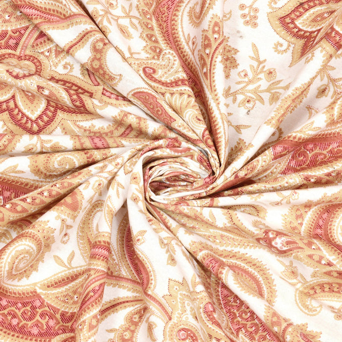 Mahanadi 310 TC Cotton Bed Sheet with 2 Pillow Covers - Printed - Clover Home Furnishings