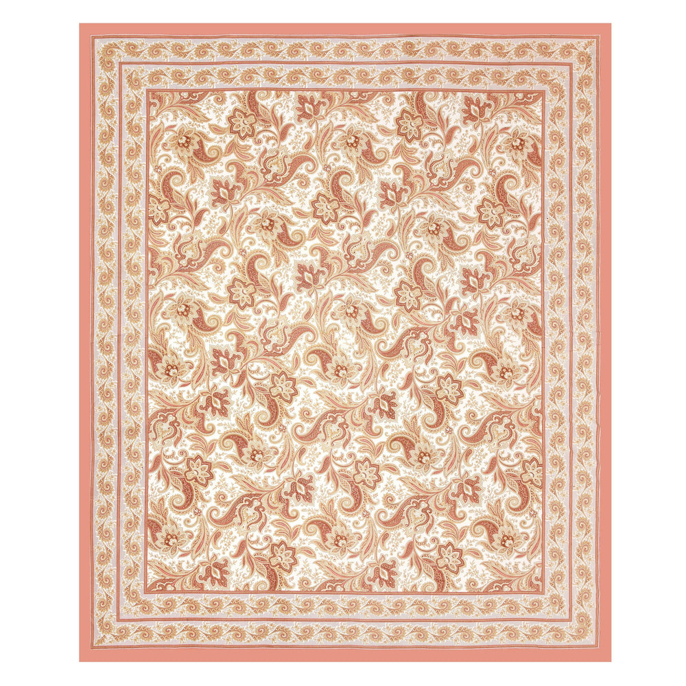 Mahanadi 310 TC Cotton Bed Sheet with 2 Pillow Covers - Printed - Clover Home Furnishings