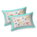 Mahanadi 310 TC Cotton Bed Sheet with 2 Pillow Covers - Printed - Clover Home Furnishings