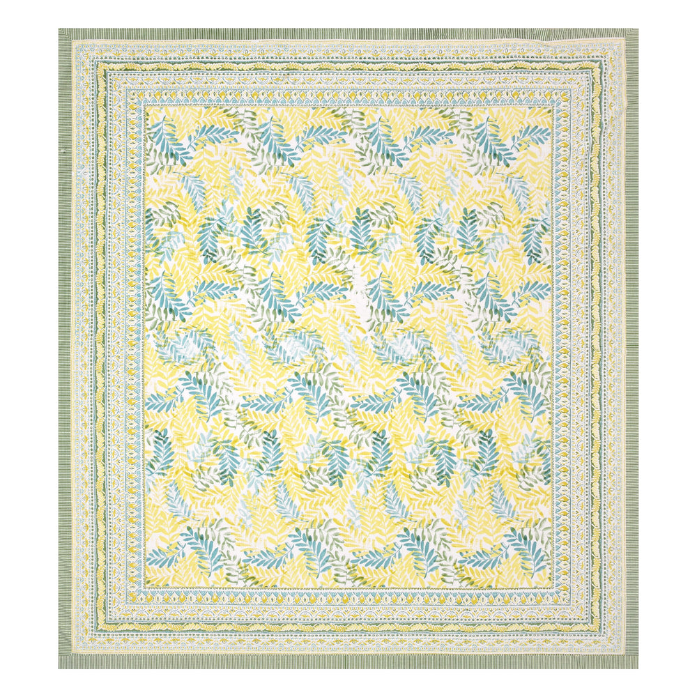 Mahanadi 310 TC Cotton Bed Sheet with 2 Pillow Covers - Printed - Clover Home Furnishings