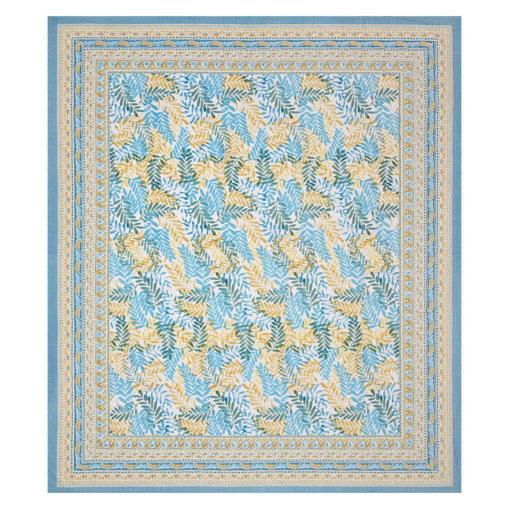 Mahanadi 310 TC Cotton Bed Sheet with 2 Pillow Covers - Printed - Clover Home Furnishings