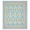 Mahanadi 310 TC Cotton Bed Sheet with 2 Pillow Covers - Printed - Clover Home Furnishings