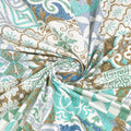 Mahanadi 310 TC Cotton Bed Sheet with 2 Pillow Covers - Printed - Clover Home Furnishings