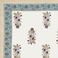 Mahanadi 310 TC Cotton Bed Sheet with 2 Pillow Covers - Printed - Clover Home Furnishings