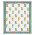 Mahanadi 310 TC Cotton Bed Sheet with 2 Pillow Covers - Printed - Clover Home Furnishings