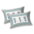 Mahanadi 310 TC Cotton Bed Sheet with 2 Pillow Covers - Printed - Clover Home Furnishings