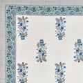 Mahanadi 310 TC Cotton Bed Sheet with 2 Pillow Covers - Printed - Clover Home Furnishings