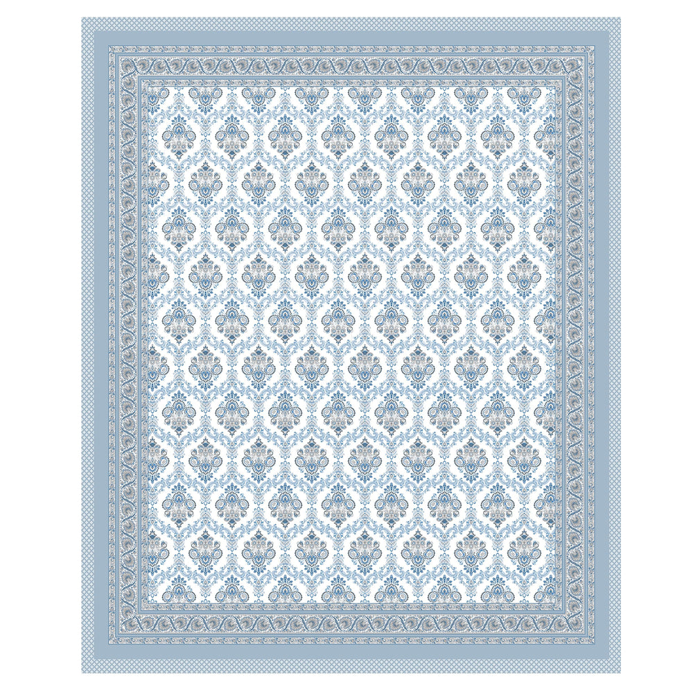 Mahanadi 310 TC Cotton Bed Sheet with 2 Pillow Covers - Printed - Clover Home Furnishings