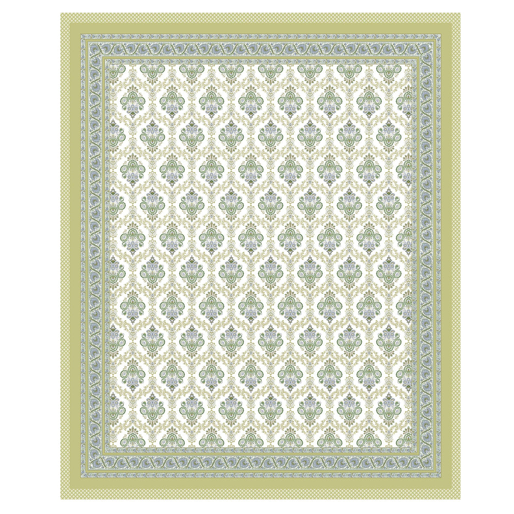Mahanadi 310 TC Cotton Bed Sheet with 2 Pillow Covers - Printed - Clover Home Furnishings