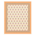 Mahanadi 310 TC Cotton Bed Sheet with 2 Pillow Covers - Printed - Clover Home Furnishings