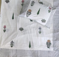 BS186: Block Print S. King Double Bed Sheets