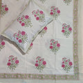 BS186: Block Print S. King Double Bed Sheets