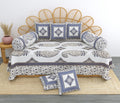 BS193: Karanpur Diwan Bed Sheet  Set