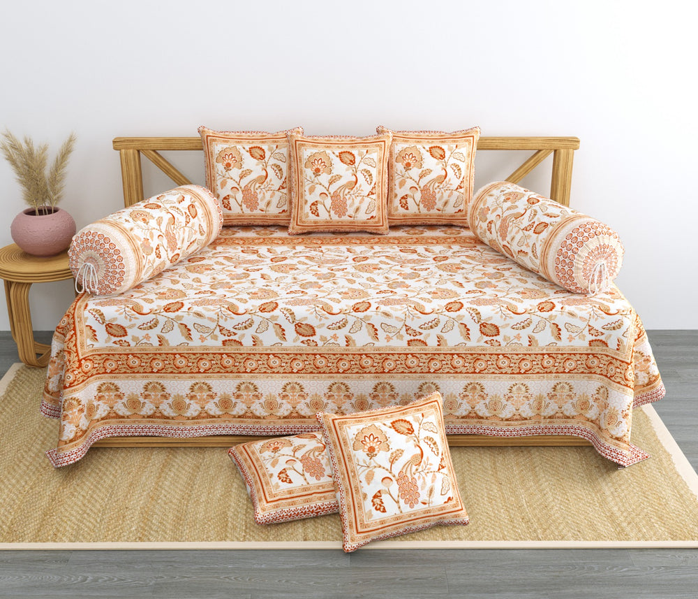 BS193: Karanpur Diwan Bed Sheet  Set