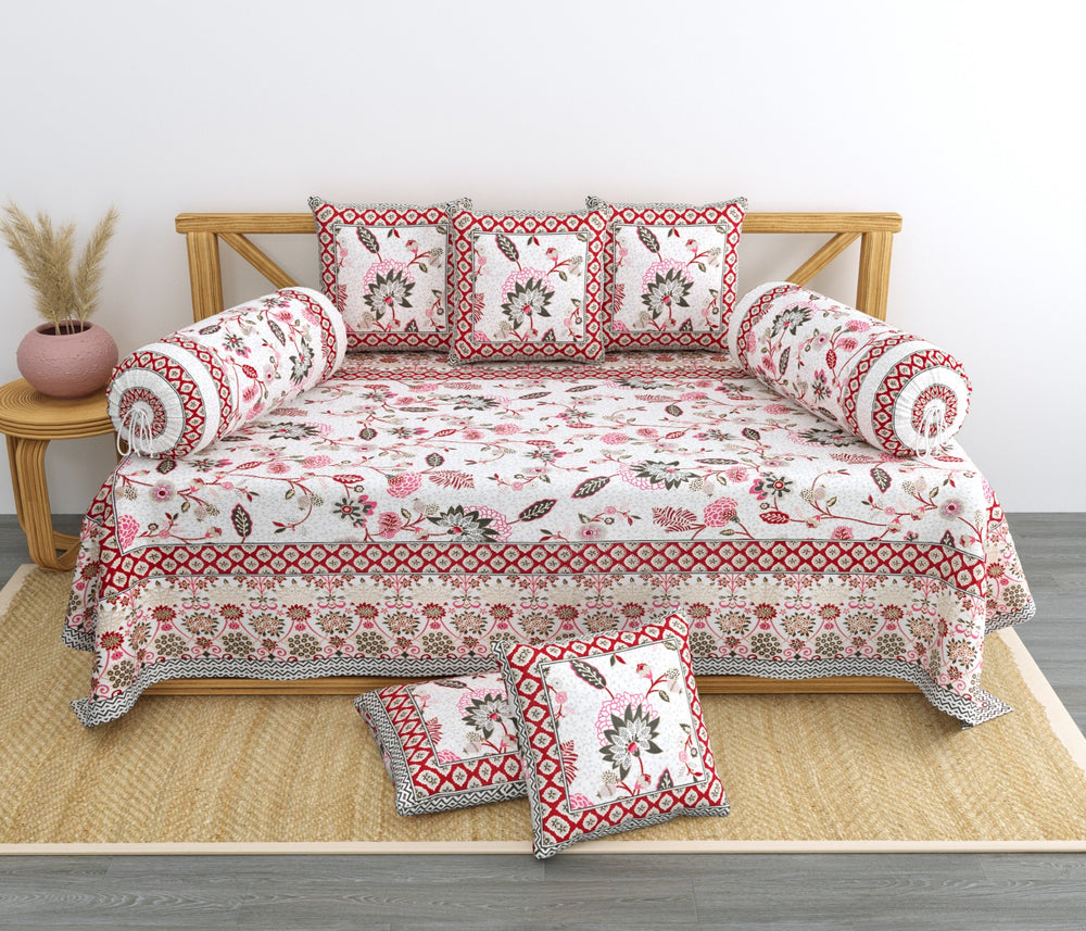 BS193: Karanpur Diwan Bed Sheet  Set