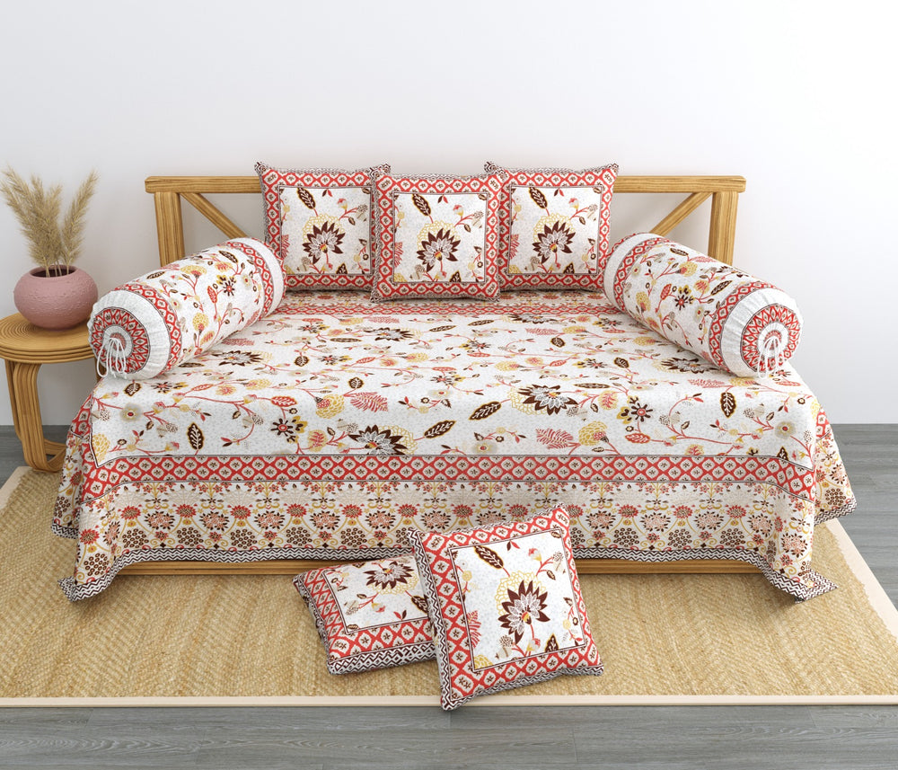 BS193: Karanpur Diwan Bed Sheet  Set