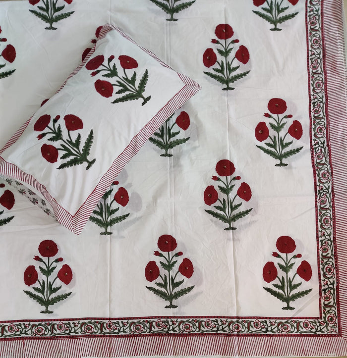 BS187: Hastakala S. King Double Bed Sheets