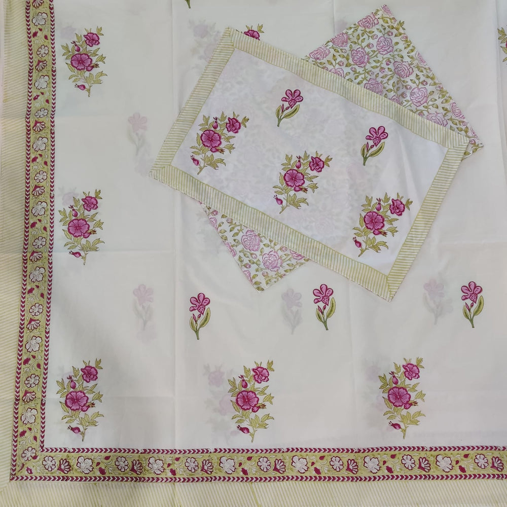 BS187: Hastakala S. King Double Bed Sheets