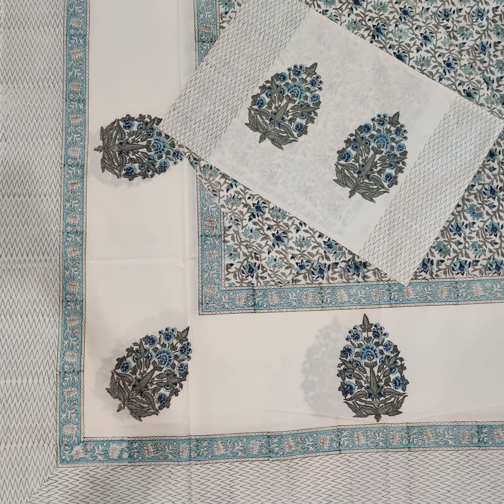 BS187: Hastakala S. King Double Bed Sheets