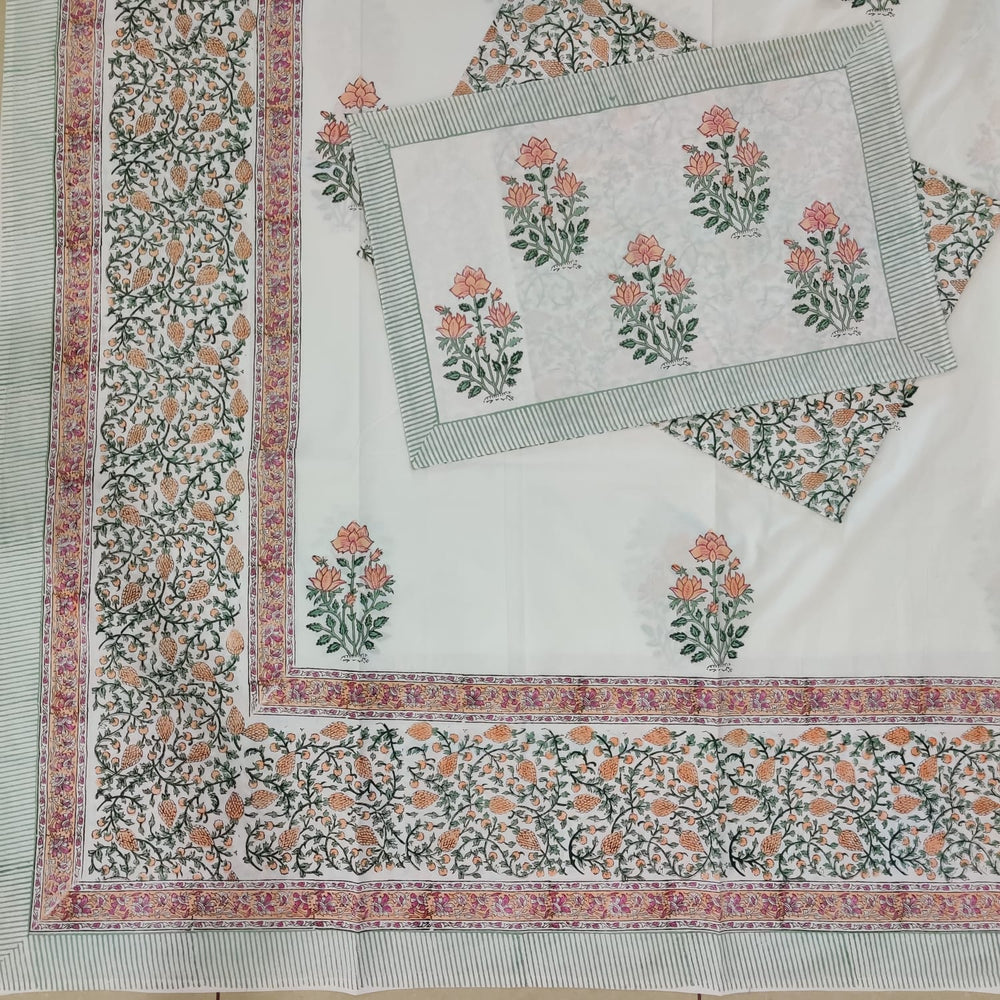 BS187: Hastakala S. King Double Bed Sheets