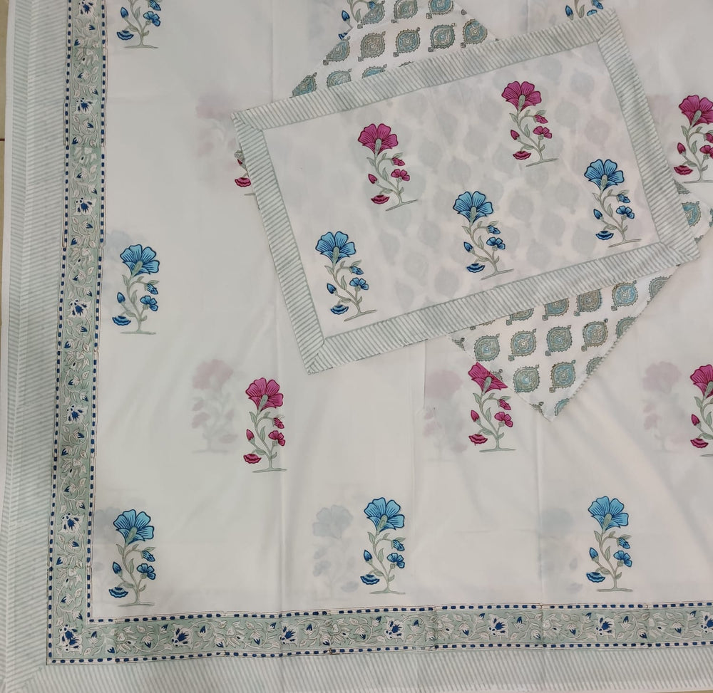 BS187: Hastakala S. King Double Bed Sheets