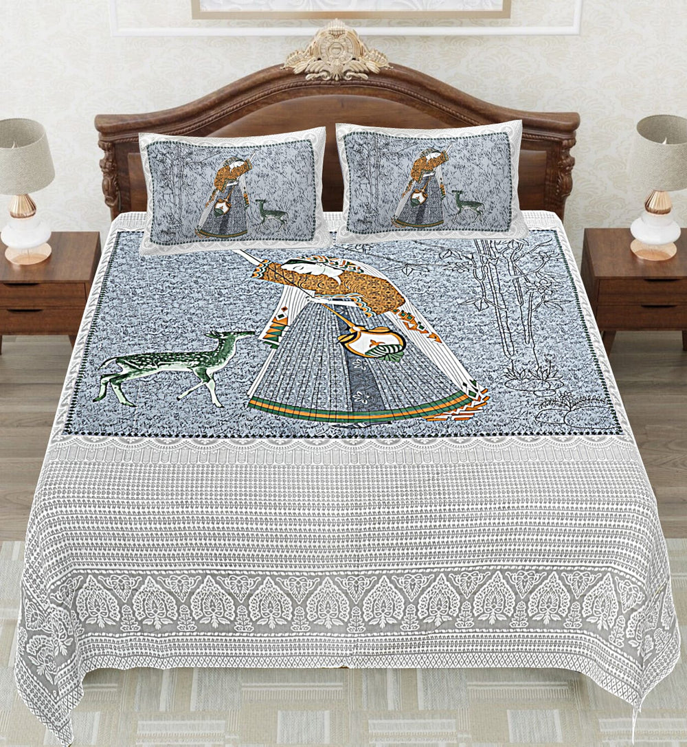 BS81: Ghoomer King Double Bed Sheets