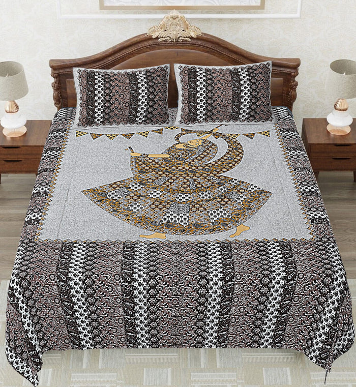 BS81: Ghoomer King Double Bed Sheets