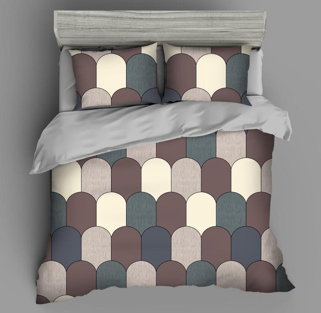 BS121:ANEMONE GIFT PACKING DOUBLE BED SHEET