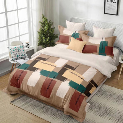BS121:ANEMONE GIFT PACKING DOUBLE BED SHEET