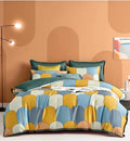 BS121:ANEMONE GIFT PACKING DOUBLE BED SHEET