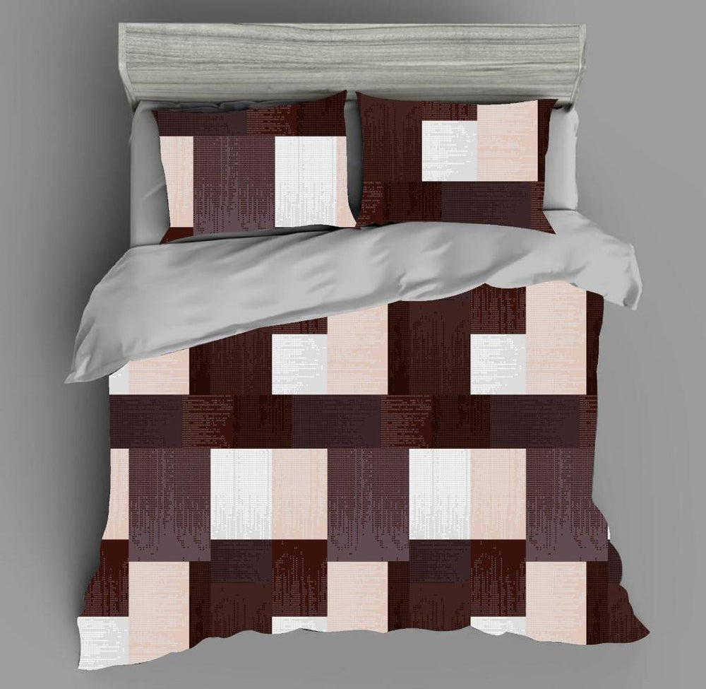 BS121:ANEMONE GIFT PACKING DOUBLE BED SHEET