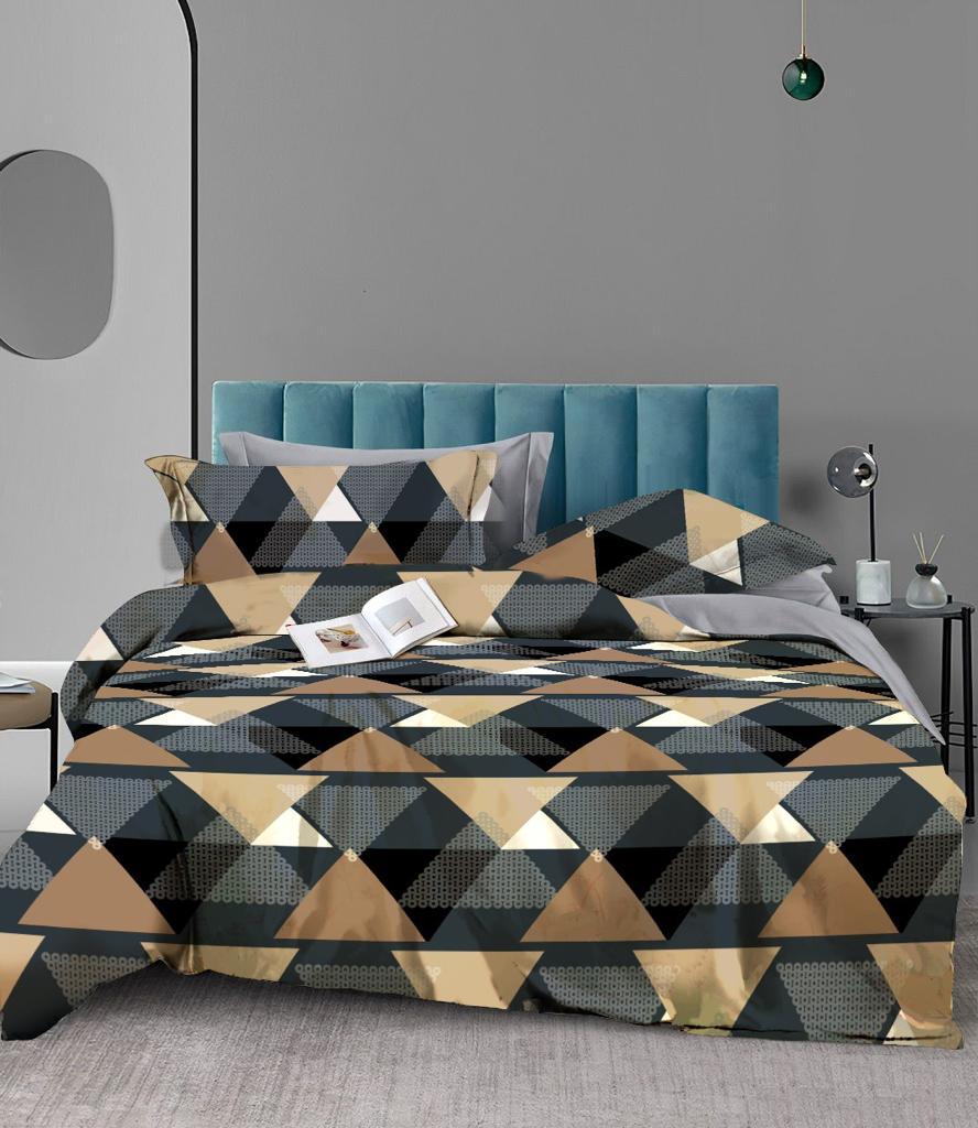 BS121:ANEMONE GIFT PACKING DOUBLE BED SHEET