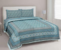 BS195: Tonk King Double Bed Sheets with Quilted Pillow Covers