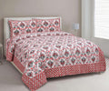 BS195: Tonk King Double Bed Sheets with Quilted Pillow Covers