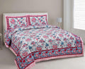 BS195: Tonk King Double Bed Sheets with Quilted Pillow Covers