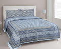BS195: Tonk King Double Bed Sheets with Quilted Pillow Covers