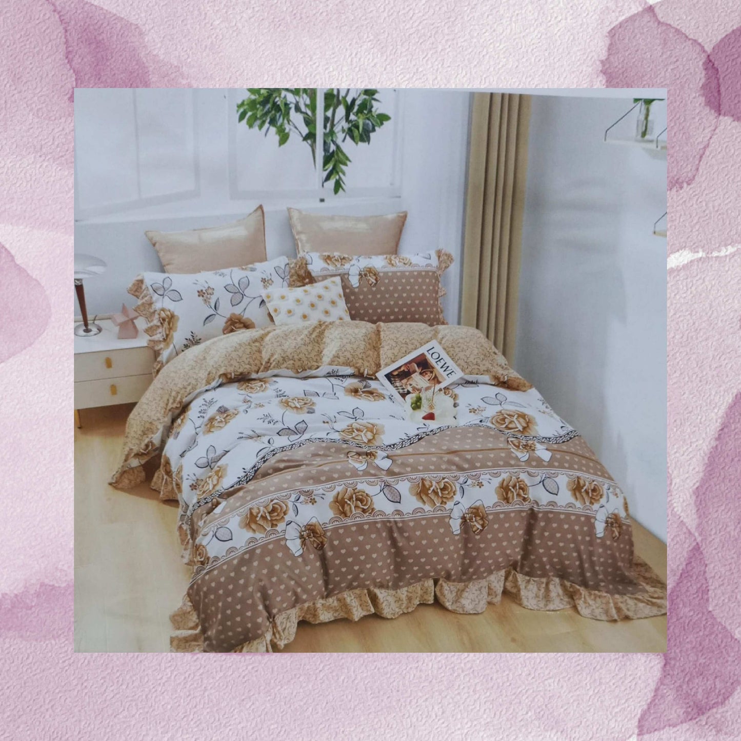 BS181: Nile Gift Packing Double Bed Sheets