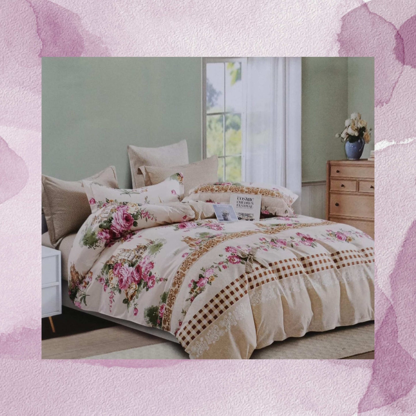 BS181: Nile Gift Packing Double Bed Sheets