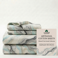 Marble Print Bedsheet — Multicolor