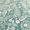 Paisley Bedsheet — Teal & White