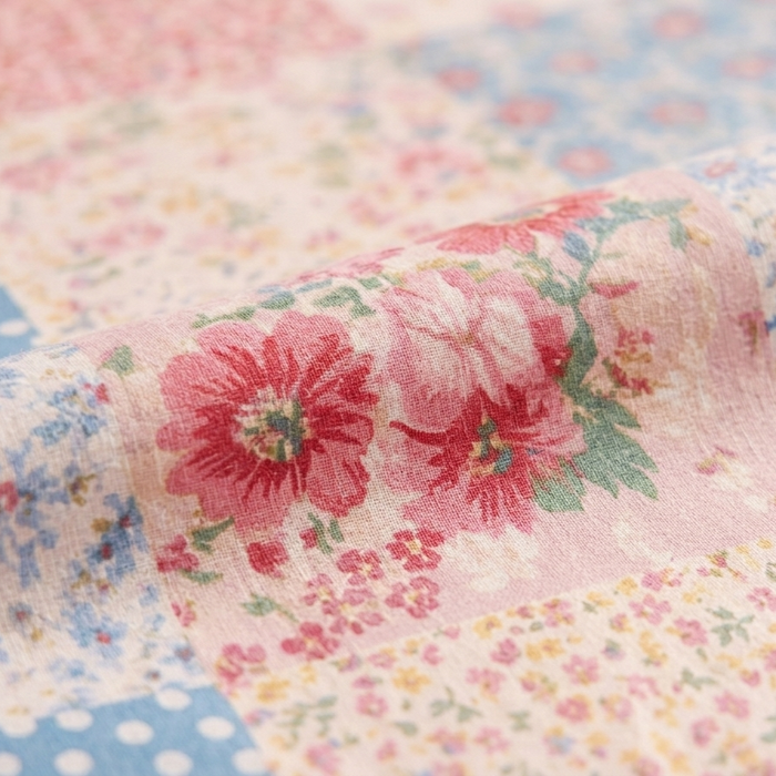 Patchwork Floral Bedsheet — Multicolor